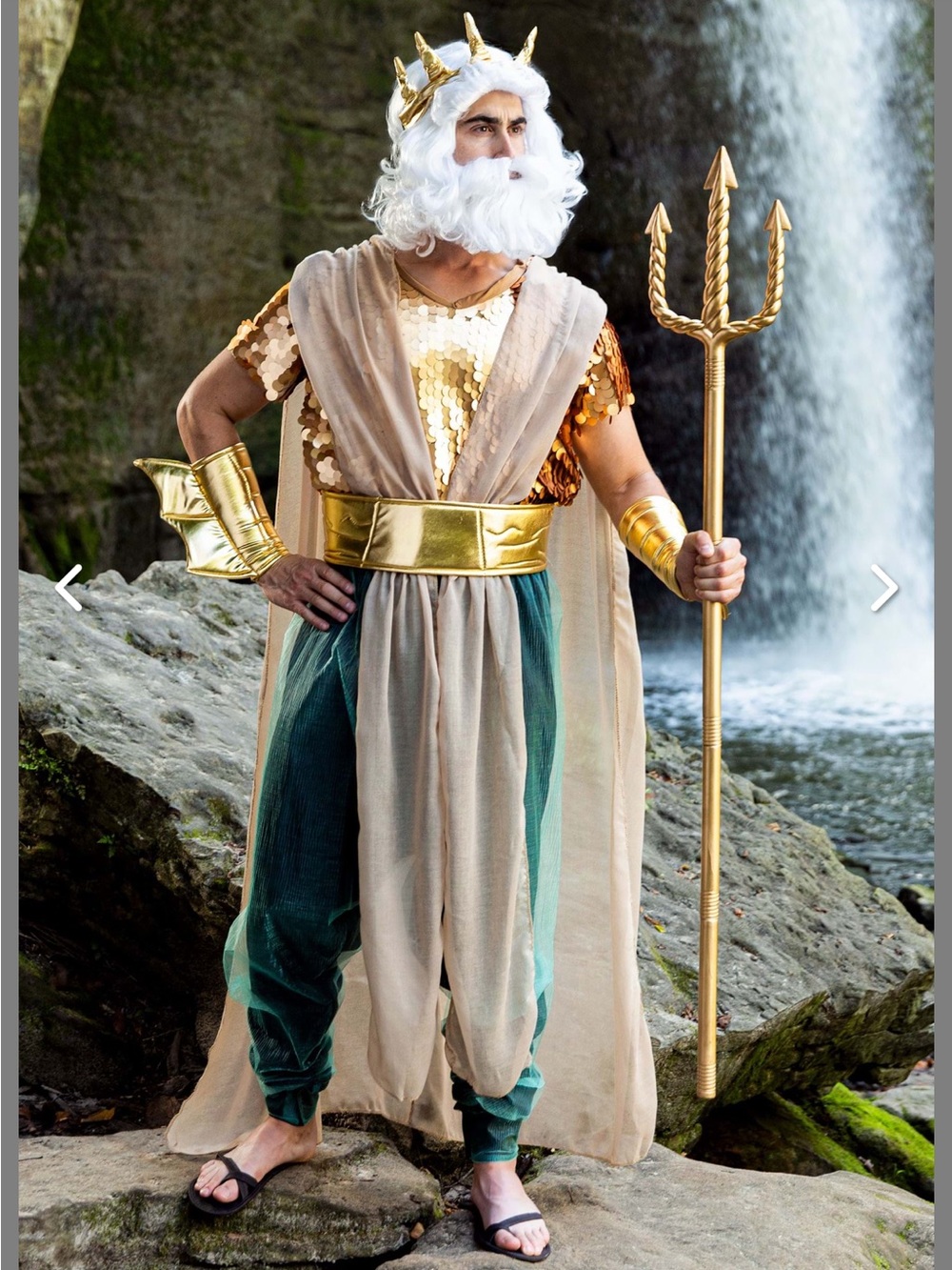 Men’s king triton costume 4x